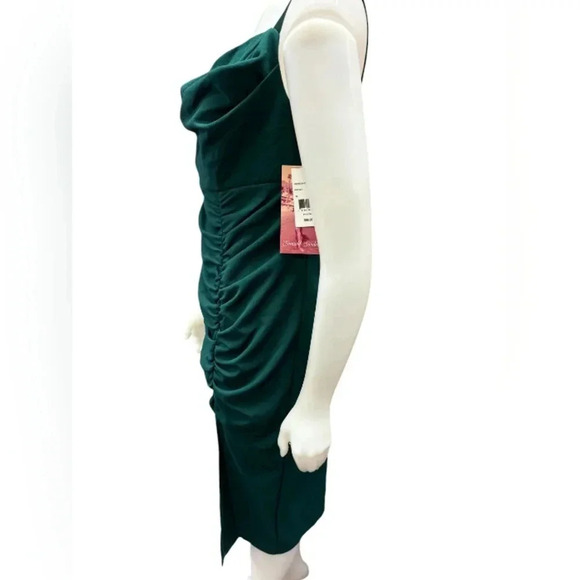 Emerald Sundae NWT Dress Midi Formal Sleeveless Plus  Size Green Size 14 - Picture 5 of 9